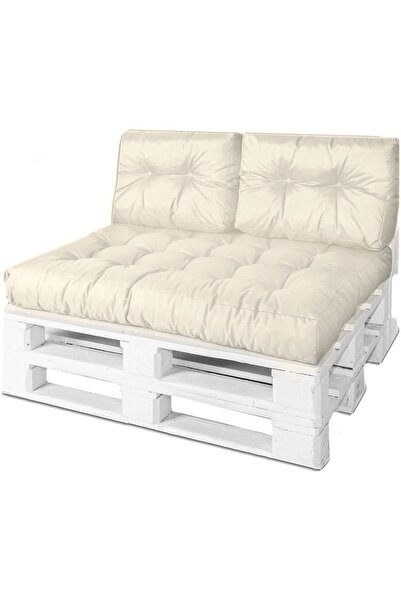 Rual Bahçe Balkon Palet Üstü Minder Su Geçirmez Kumaş Çift Yastıklı 120x80cm ...