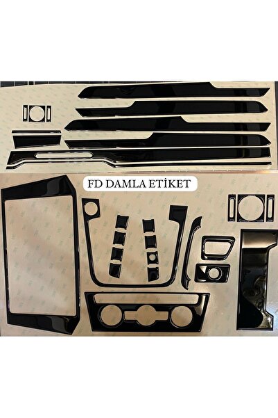 FD Damla Etiket طقم توربيدو فولكس فاجن باسات B8 - بيانو أسود اللون بتصميم خاص...
