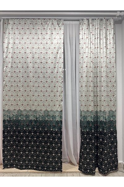 ilya Dijital Baskı | Fon | Düz dikiş | Ekstraforlu | Tek parça | Yeşil Siyah ...