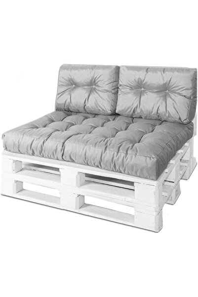 Rual Bahçe Balkon Palet Üstü Minder Su Geçirmez Kumaş Çift Yastıklı 120x80cm ...