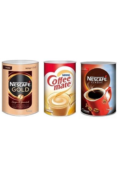 Nescafe Gold 900 g + Classic 1000 g + Nestle Coffee Mate 2000 g