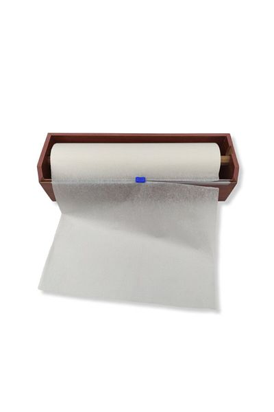 roco paper ورق قطيفة أبيض 30 سم × 150 متر - منزلق بشفرة وصندوق خشبي