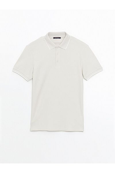LC Waikiki Pánské tričko LCW Polo Collar Short Sleeve Pique