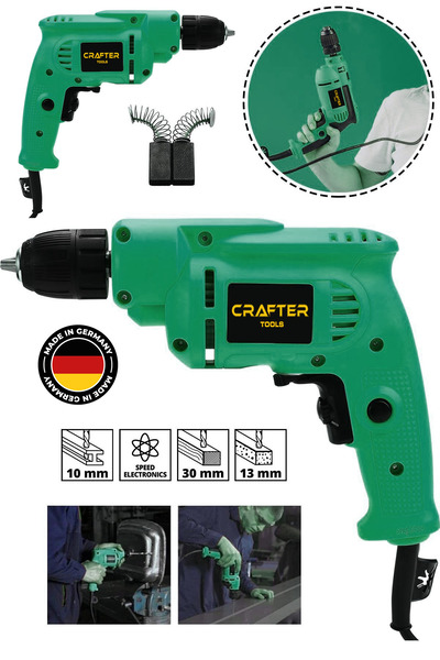 CRAFTERTOOLS Germany 580 Watt 10mm Profesyonel Elektrikli Matkap