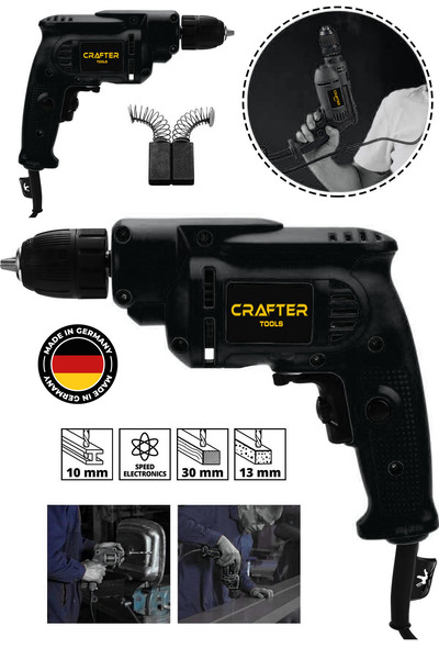 CRAFTERTOOLS Germany 580 Watt 10mm Profesyonel Elektrikli Matkap