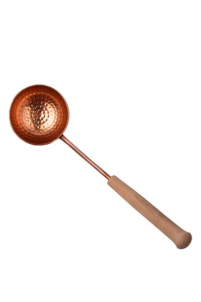 TURNA BAKIR Copper Crane Large Soup Ladle - Trno0001-1