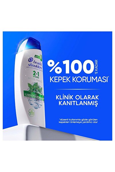 head and shoulders Head & Shoulders Şampuan 2in1 Mentol Ferahlığı 250 ml 4 Adet