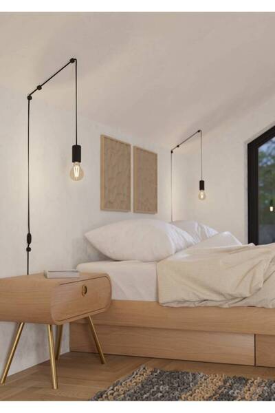 Eglo 900976 "PINETINA" 128 Cm Yüksekliğinde Çelik Siyah Sarkıt Avize