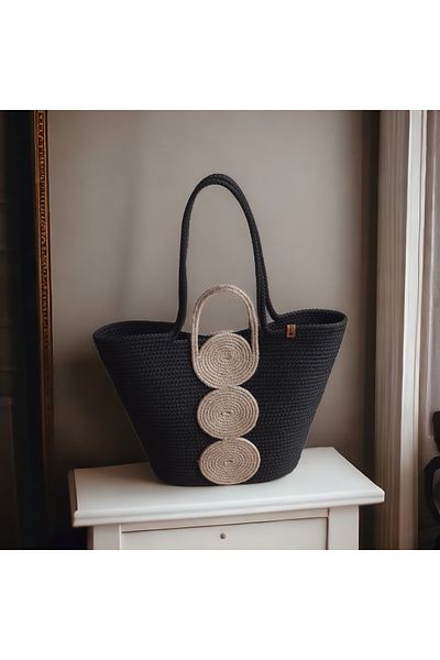 HandmadeSNM Bohemian Daily Beach Bag - Χειροποίητη