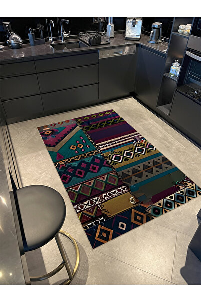Rugs Modern Halı Patchwork Renkli Antik Tasarım Serisi Desenli Vintage Dekora...