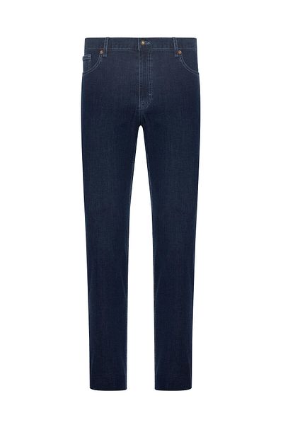 Hiltl 5 Pocket Navy Blue Thin Blue Denim Trousers - Cotton Elastane Fit