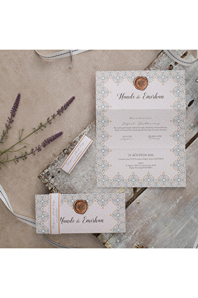 abcofis Düğün Davetiyesi Eko Polen Davetiye Baskılı 40361