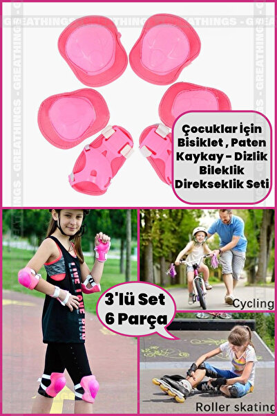 Greathings 3lü Set 6 Parça Çocuklar İçin Bisiklet , Paten , Kaykay -  Dizlik ...