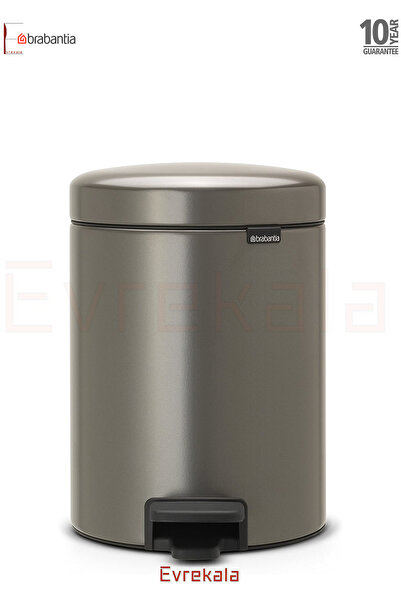 Brabantia Evrekala Shop Trash Can Brabantia 5 Lt Trash Can - Effective Evrekala - Special Platinum New Color