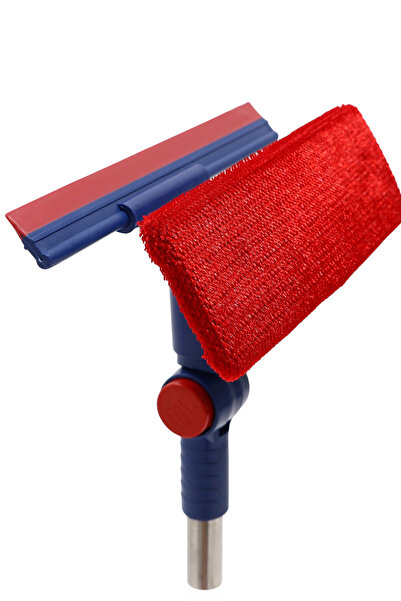 Riddex Çift Taraflı Teleskopik Cam Temizleme MOPU Aparatı Mikrofiber Bezli Çe...