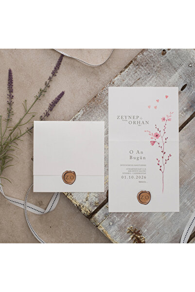 abcofis Düğün Davetiyesi Eko Polen Davetiye Baskılı 40364