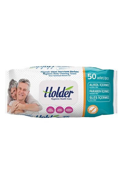 Holder 50 x 6 Pieces Body Cleansing Towels Prevention Holder