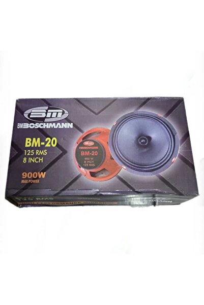 Sağlam BOSCHMANN 20 CM MİDRANGE 900WATT AMFİ UYUMLU 2 ADET KAPAKLI
