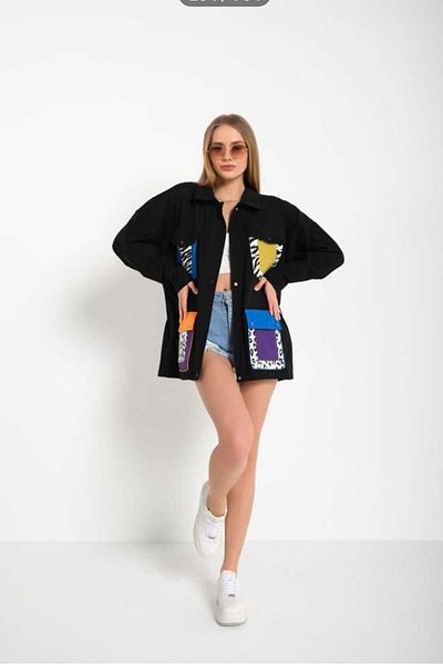 Shazel Black Linen Jacket