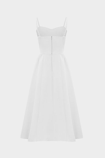 Açelya Okcu Premium Midi Women's Dress - Pocket Detailed and Drawstring Woven