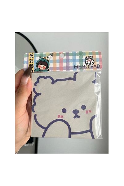 synshop Sanrio Cinnamoroll White Bear Y2K Kpop Cute Teddy Bear Square Notepad Kawaii Block Cube