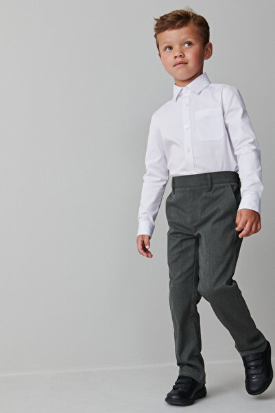 BayBayan Pantaloni de școală pentru copii de sezon gri - la modă cu talie ela...