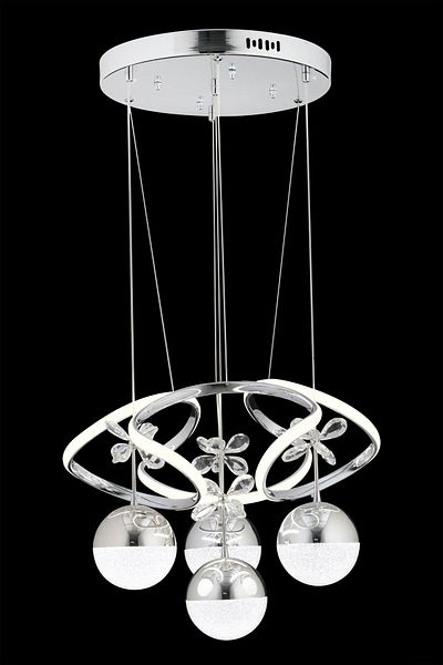 OSC HOME Modern LED Chandelier - Cloud Shape with 3 Color Light and Remote Control