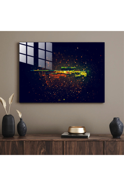 Özcan Reklam Counter Strike Awp Dragon Lore Metal Poster