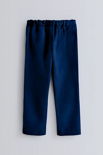 BayBayan Navy Blue Children's School Pants - Flexible and Comfortable Cut
