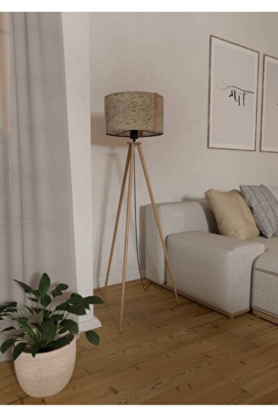 Genel Markalar 390326 Iç Mekan " Hontongas " Kahverengi, Siyah Renk Ahşap, Çelik Köşe Lambası Ip20 E27 Max: 1x