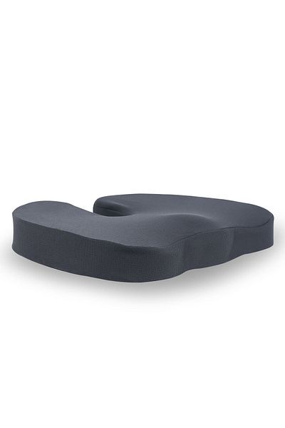 VİSCOTEX Visco Orthopedic Coxix Seat Cushion 44X36/7 Cm, Gray