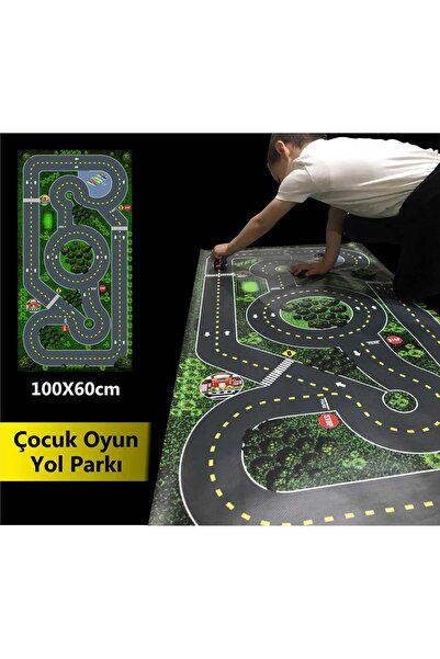 Hedef Plus Çocuk Eğlenceli Yol Parkı - Çocuk Trafik Branda - Oyun Alanı Brand...