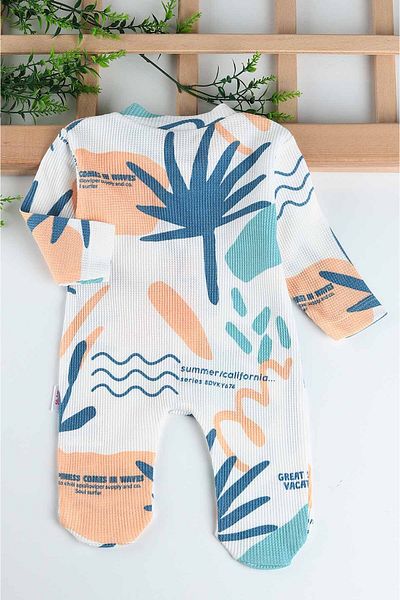 Alpiu 100% Cotton Palm Printed Baby Boy Jumpsuit
