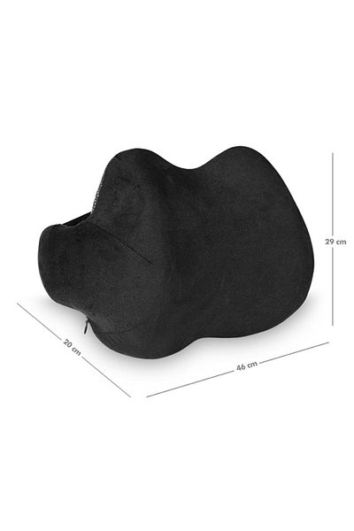 VİSCOTEX Visco Orthodox Lumbar Support Pillow - 46X29X20 Cm, Black