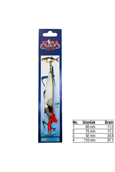 Albastar 603 Sarı Kaplama Olta Kaşığı Standart No:4