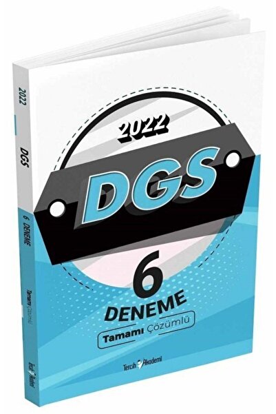 Tercih Akademi Yayınları 2022 Dgs Tamamı Çözümlü 6 Deneme