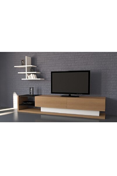 Decorotika LİZA TV ÜNİTESİ TEAK BEYAZ