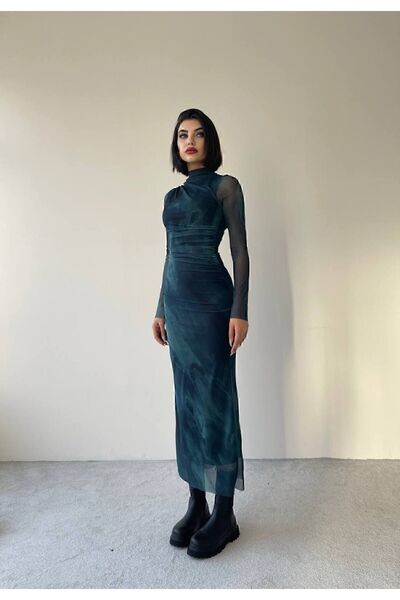 La Querta Sötétkék TM LA QUERTA tüll ruha - sötétkék002