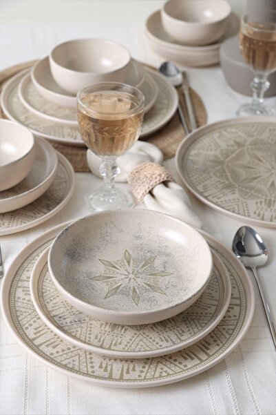 Keramika Groundlace Yemek Takımı 24 Parça 6 kişilik 21501-03