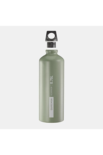 Decathlon Yeşil Quechua Outdoor Alüminyum Matara - 0,75 Litre - Gri - 100 0,75 L