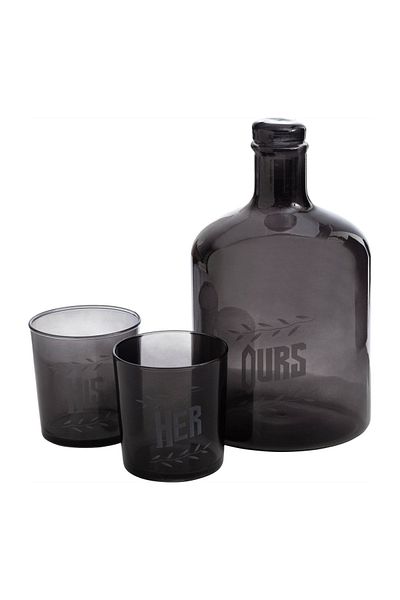 Mudo Home Retro Drink Set - Black