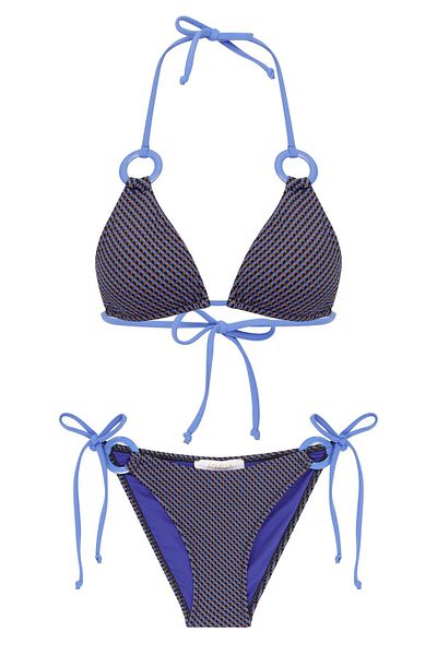 AQUELLA Patterned Triangle Bikini Set