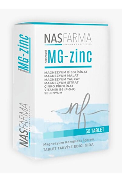 Nasmed Mg_zinc Magnezyum 30 Tablet
