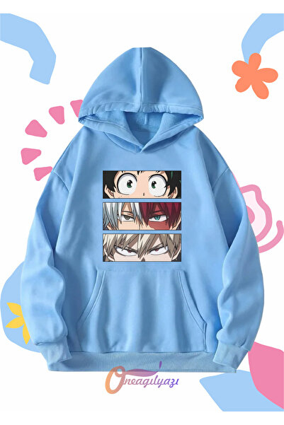 oneagılyazı Unisex dečija anime majica sa kapuljačom