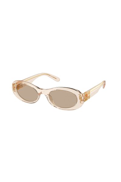 Miu Miu Women's Yellow Sunglasses - Mu 06Zs (11T40F) 50