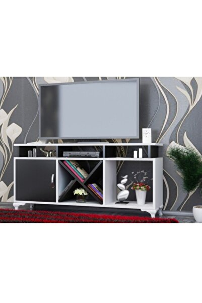 Decorotika Ay Tv Ünitesi Beyaz Siyah
