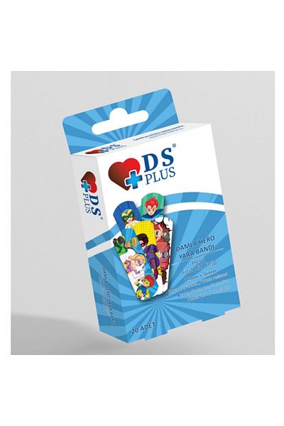 DS PLUS Hero Boy Band-Aid 20 Pieces 1 Pack