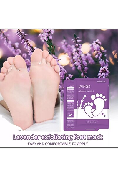 LOOVİTECH Ayak Soyucu Çorap Ölü Derileri Soyan Ayak Çorabı Peeling Maskesi