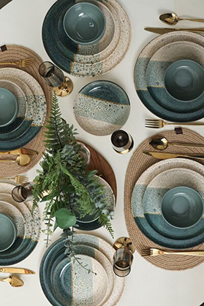 Keramika Colored Yemek Takımı 24 Parça 6 Kişilik 19781