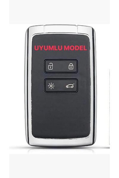EBG İSTANBUL Renault Megane 4 Talisman Kadjar - Gray Auto Key Control Case Cover